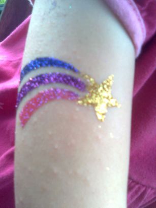 Glitter Flashing Tattoo